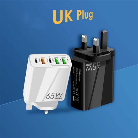 Pd65w Fast Charging Mobile Phone Charger With 5 Different Ports For Lightning Protection Short