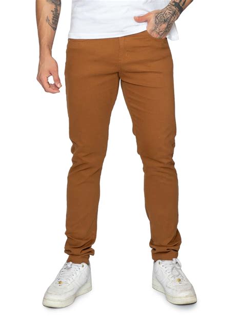 Calça Sarja Masculina Slim Fit C Elastano Lycra Várias Cores 38 Ao 48