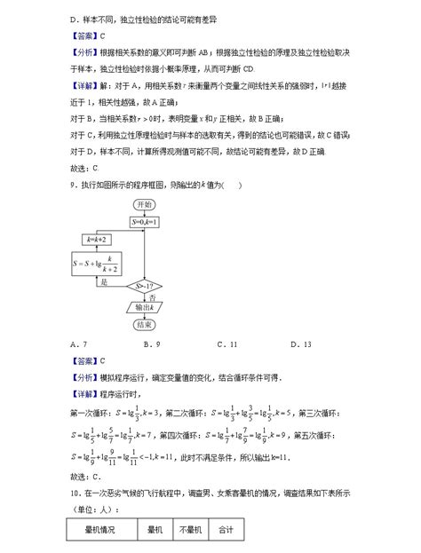 2021 2022学年河南省南阳市六校高二下学期第一次联考数学（文）试题（解析版） 教习网试卷下载