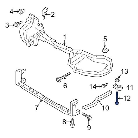 Ford OE W500328S437 Radiator Support Panel Reinforcement Bolt