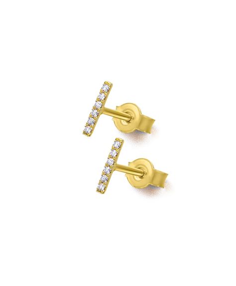 Boucles D Oreilles Baguettes Le Carr Diamants Or