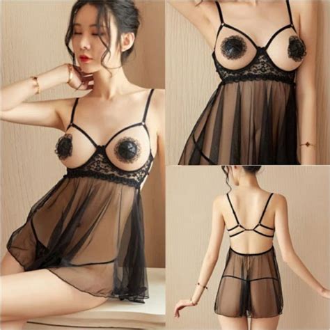 Jual Sexy Lingerie Open Breast Murah Baju Tidur Wanita Seksi Ta