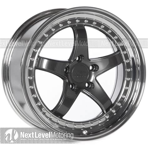 XXR Wheels 565 18x8 5 5x114 3 Graphite Rims Et35