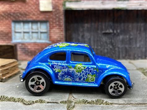 Loose Hot Wheels Volkswagen Vw Beetle Bug Blue And Green Etsy