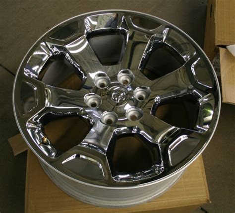 Set Of 4 Oem Dodge Ram 20 Chrome Clad Wheels 2680 2019 2020 Take Offs Ebay