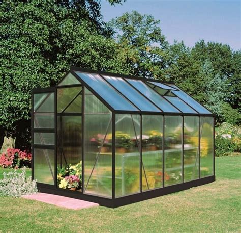 Halls Popular 610 Black Greenhouse 10 X 6 Polycarbonate F09710 Steam