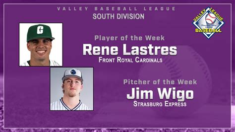 Wigo Lastres Claim Weekly Honors In North Valley League Baseball