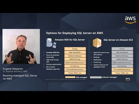 PASS Data Community Summit Talk Running Managed SQL Server On AWS From