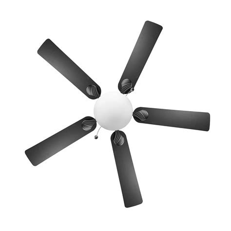 Mainstays 52 Indooroutdoor Black 5 Blade Reverse Airflow Ceiling Fan