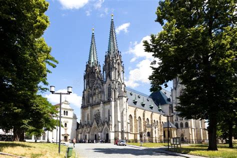 St. Wenceslas Cathedral from 1107, Olomouc, Moravia, Czech Republic Editorial Photography ...