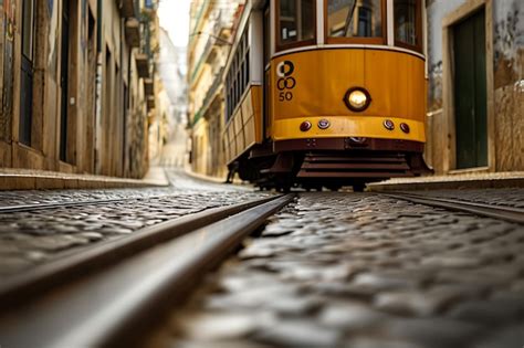 Premium Photo Old Tram Trundles Through City