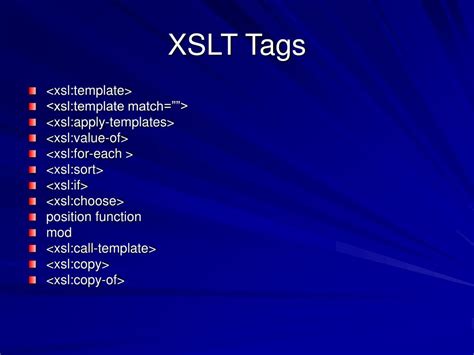 Ppt Introduction To Xslt Powerpoint Presentation Free Download Id