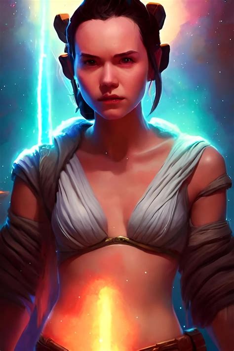 Nude Star Wars Rey Skywalker Printable Uncensored Bust Etsy