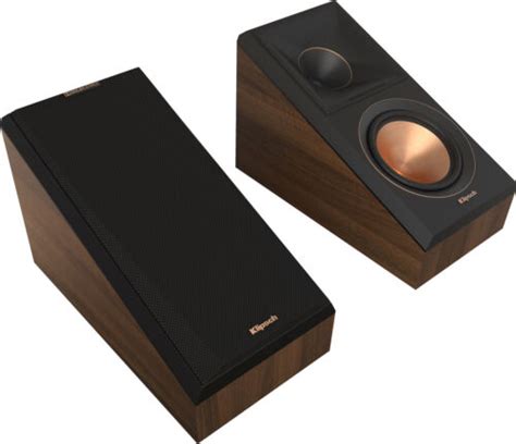 Klipsch Rp Sa Ii Walnut Pr Dolby Atmos Height Surround Spkrs Ebay