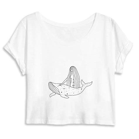 Baleine Magique Crop Top Coton Bio Moon Collection