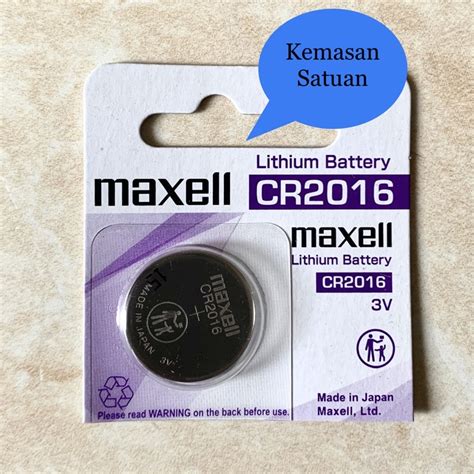 Jual Baterai Maxell Cr Original Lithium Battery Volt Cr Asli