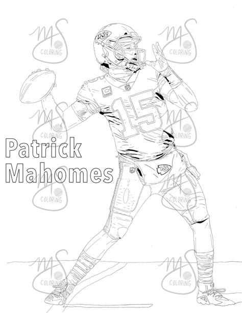 96 Best Ideas For Coloring Free Patrick Mahomes Coloring Pages