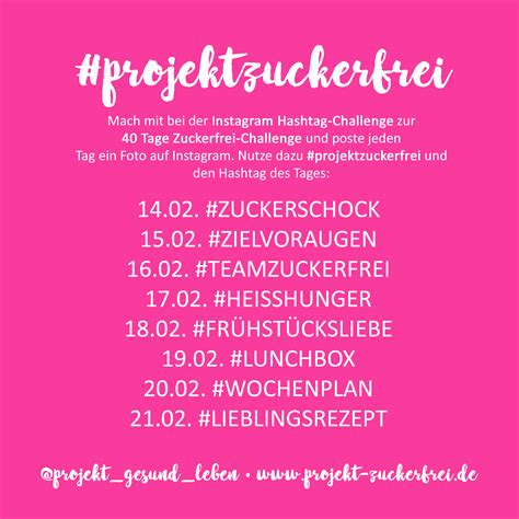 Zuckerfrei Challenge Projekt Gesund Leben Clean Eating Fitness