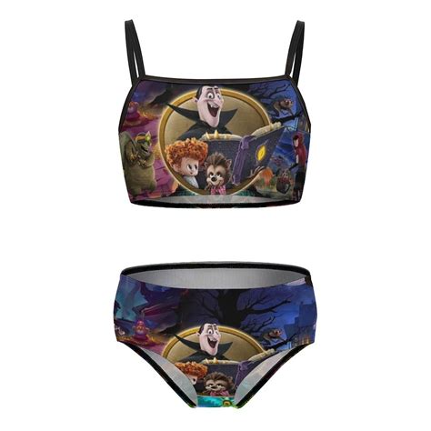 Hotel Transylvania Girls Bikini Swimsuits Two Piece Beach Bathing Suit Swimwear 9 11Y 140cm