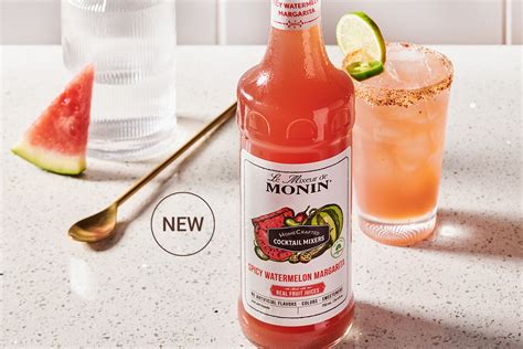 Monin Americas On Linkedin Homecrafted Spicy Watermelon Margarita Cocktail Mixer