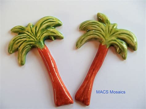 Handmade Ceramic Palm Tree Macs Mosaics