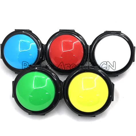 Mm Arcade Push Button Arcade Game Accessory Colorful Led Round