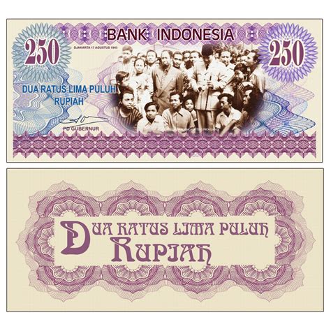 Jual Uang Kuno 250 Rupiah Soekarno Novelty Persiapan Kemerdekaan Tahun