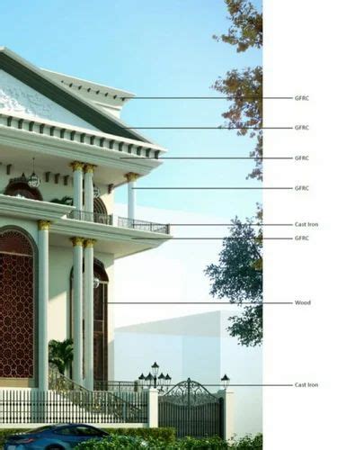 White And Golden Designer Grc Cornices At Rs Sq Ft In Gurgaon Id