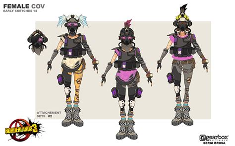 Borderlands Female Bandit Concept Art Behance