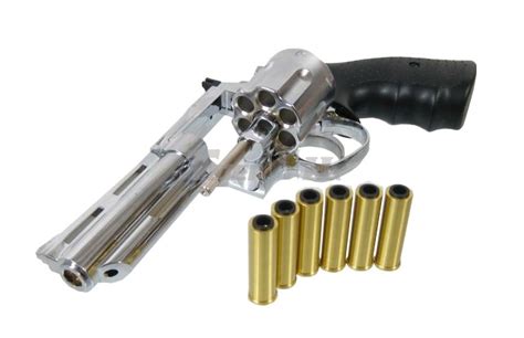 HFC HG 132 6mm Gas Magnum Revolver Chrome Airsoft Tiger111HK Area