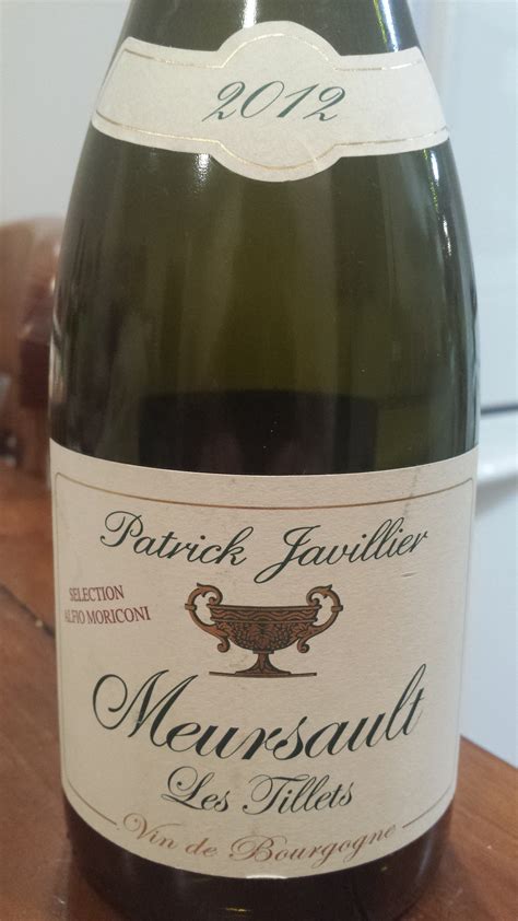 Domaine Patrick Javillier Meursault Les Tillets 2012 WINENOODLE