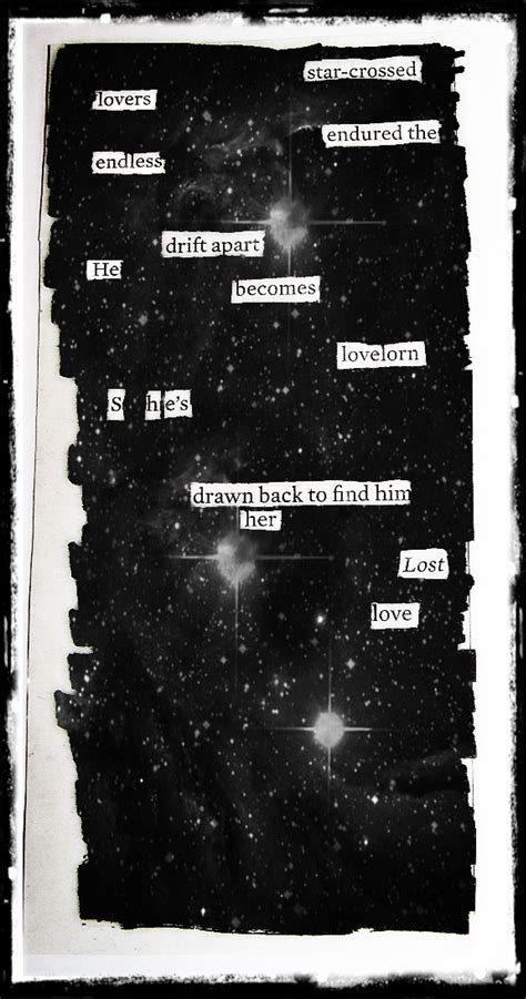 Star Crossed Lovers Blackout Poem By Kevin Harrell Blackoutpoetry