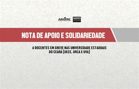 Nota De Apoio E Solidariedade A Docentes Em Greve Nas Universidades