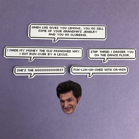 Amazon Jean Ralphio Parks And Rec Quotes Sticker Set Handmade