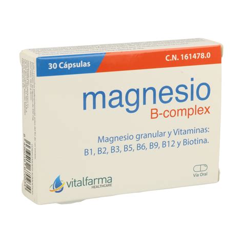 Magnesio B Complex C Psulas De Vitalfarma Naturitas