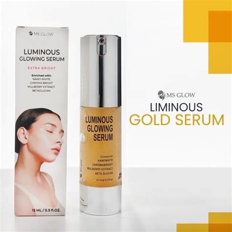 TERAMPUH MS GLOW SERUM LUMINOUS GLOW WHITENING Melembabkan Wajah