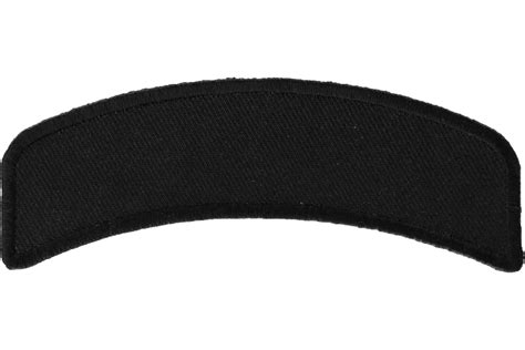 Black 4 Inch Arched Blank Patch Rocker Blank Patches Thecheapplace