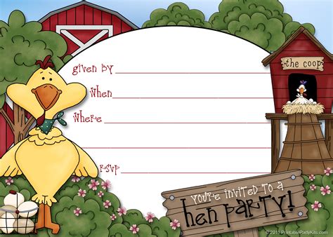 Free Printable Hen Party Invite Template | Printable Party Kits