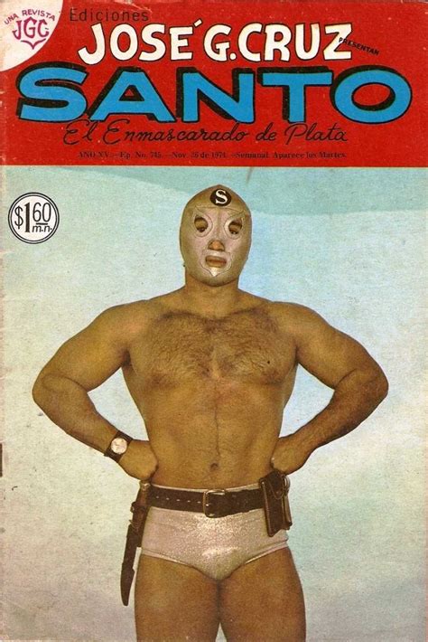 SANTO EL ENMASCARADO DE PLATA 1960 JGC 745 Ficha de número en