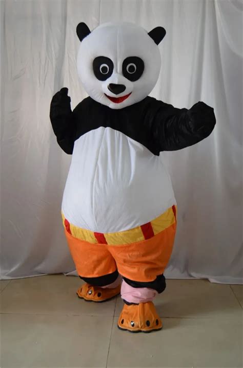 New High quality adult Kungfu Panda Mascot Costume Kung Fu Panda Mascot ...