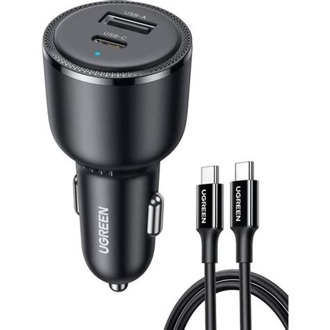 W Chargeur Voiture Usb C W Pps Chargeur Allume Cigare Usb C W Pd