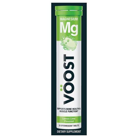 Voost Magnesium, Effervescent Tablets, Lemon Lime Flavored | Publix Super Markets