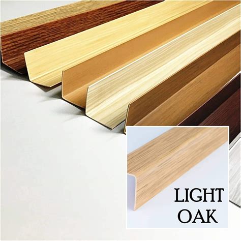 Wood Effect Plastic Pvc Corner M Angle Trim Wall Corner Guard Edge