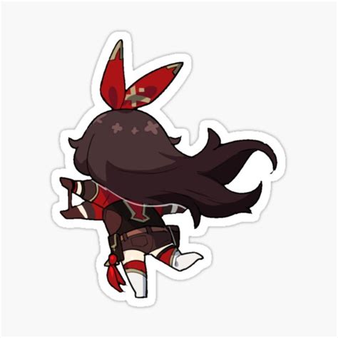 Amber Genshin Impact Chibi Sticker For Sale By Milkqtea Redbubble