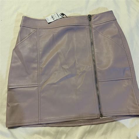 NWT Express Leather Skirt Nude Pink Perfect For Depop