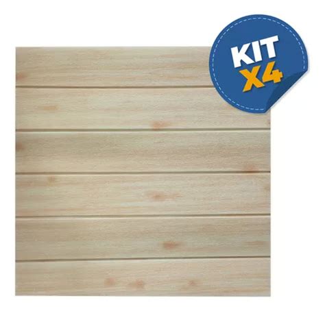 Kit X Revestimiento Autodhesivo D Tablas De Madera Clar Meses