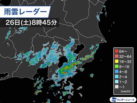 関東は昼過ぎにかけて雨 雷を伴い強く降る所も ウェザーニュース