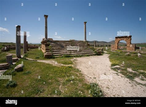 Tunisia Thuburbo Maius Colonia Julia Aurelia Commoda Stock Photo Alamy