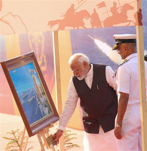 Prime Minister Narendra Modi Attends Program Marking Navy Day 2023 Celebrations In Sindhudurg