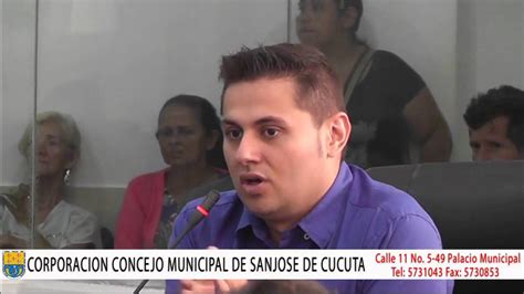 INTERVENCIÓN DE JOSE LEONARDO JACOME CONCEJAL DE CUCUTA EN LA SESIÓN